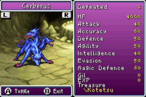 Cerberus is another Boss on B5 of the Earthgift Shrine